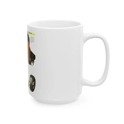 General Tire advertisement, 1942 - White Coffee Mug - Go Mug Yourself