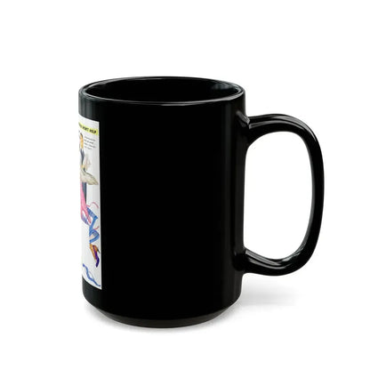 General Tire advertisement, The Saturday Evening Post - Black Coffee Mug - Go Mug Yourself