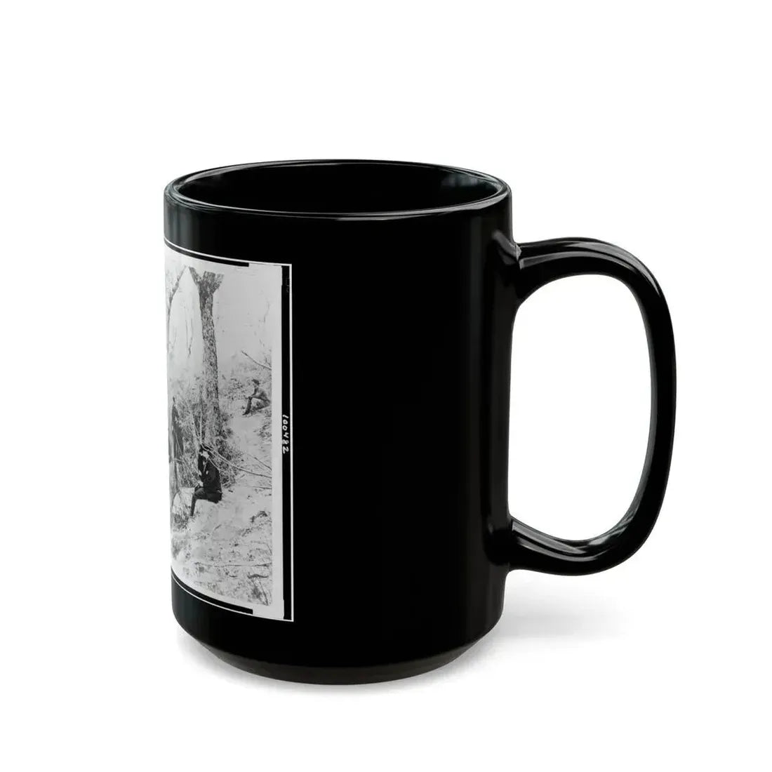 General Ulysses S. Grant And Five Other Men On Lookout Mountain, Tennessee (U.S. Civil War) Black Coffee Mug - Go Mug Yourself