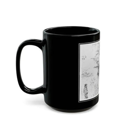 General Ulysses S. Grant And Five Other Men On Lookout Mountain, Tennessee (U.S. Civil War) Black Coffee Mug - Go Mug Yourself