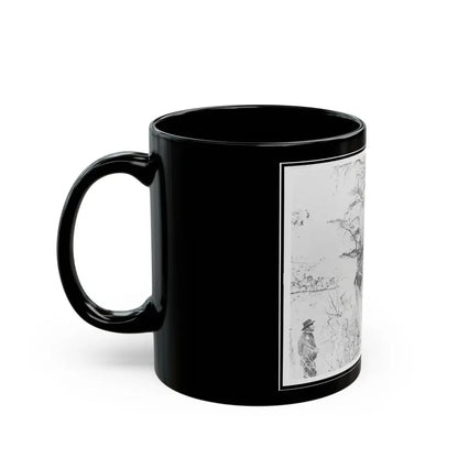General Ulysses S. Grant And Five Other Men On Lookout Mountain, Tennessee (U.S. Civil War) Black Coffee Mug - Go Mug Yourself