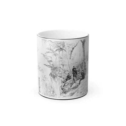 General Ulysses S. Grant and Five Other Men on Lookout Mountain, Tennessee (U.S. Civil War) Color Changing Coffee Mug 11oz Default Title 11oz - Go Mug Yourself