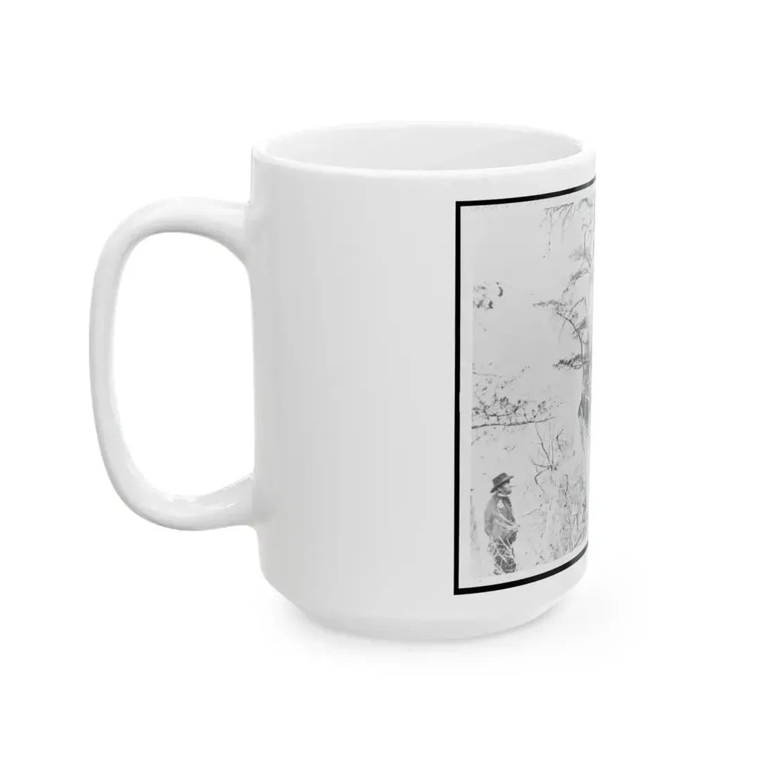 General Ulysses S. Grant And Five Other Men On Lookout Mountain, Tennessee (U.S. Civil War) White Coffee Mug - Go Mug Yourself