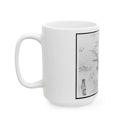 General Ulysses S. Grant And Five Other Men On Lookout Mountain, Tennessee (U.S. Civil War) White Coffee Mug - Go Mug Yourself