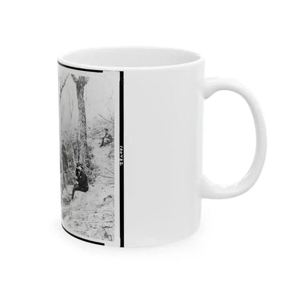 General Ulysses S. Grant And Five Other Men On Lookout Mountain, Tennessee (U.S. Civil War) White Coffee Mug - Go Mug Yourself