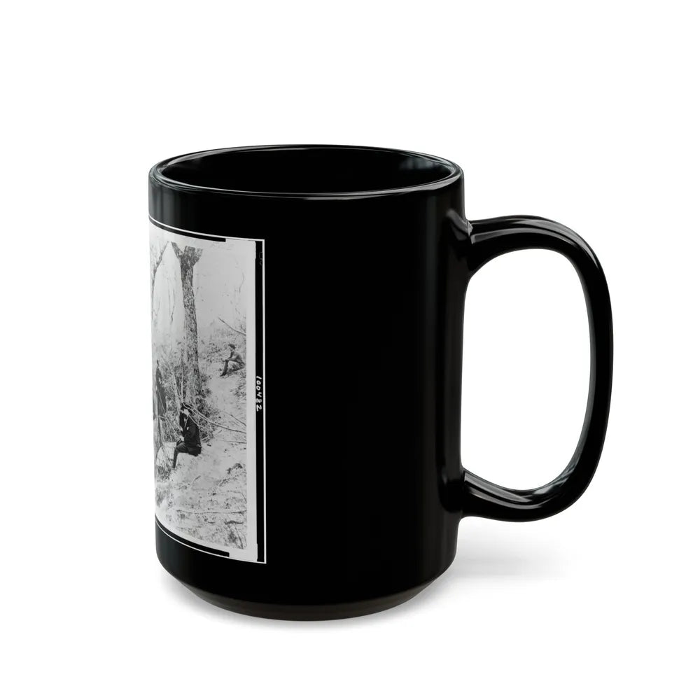 General Ulysses S. Grant And Five Other Men On Lookout Mountain, Tennessee (U.S. Civil War) Black Coffee Mug-Go Mug Yourself