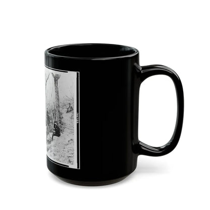 General Ulysses S. Grant And Five Other Men On Lookout Mountain, Tennessee (U.S. Civil War) Black Coffee Mug-Go Mug Yourself