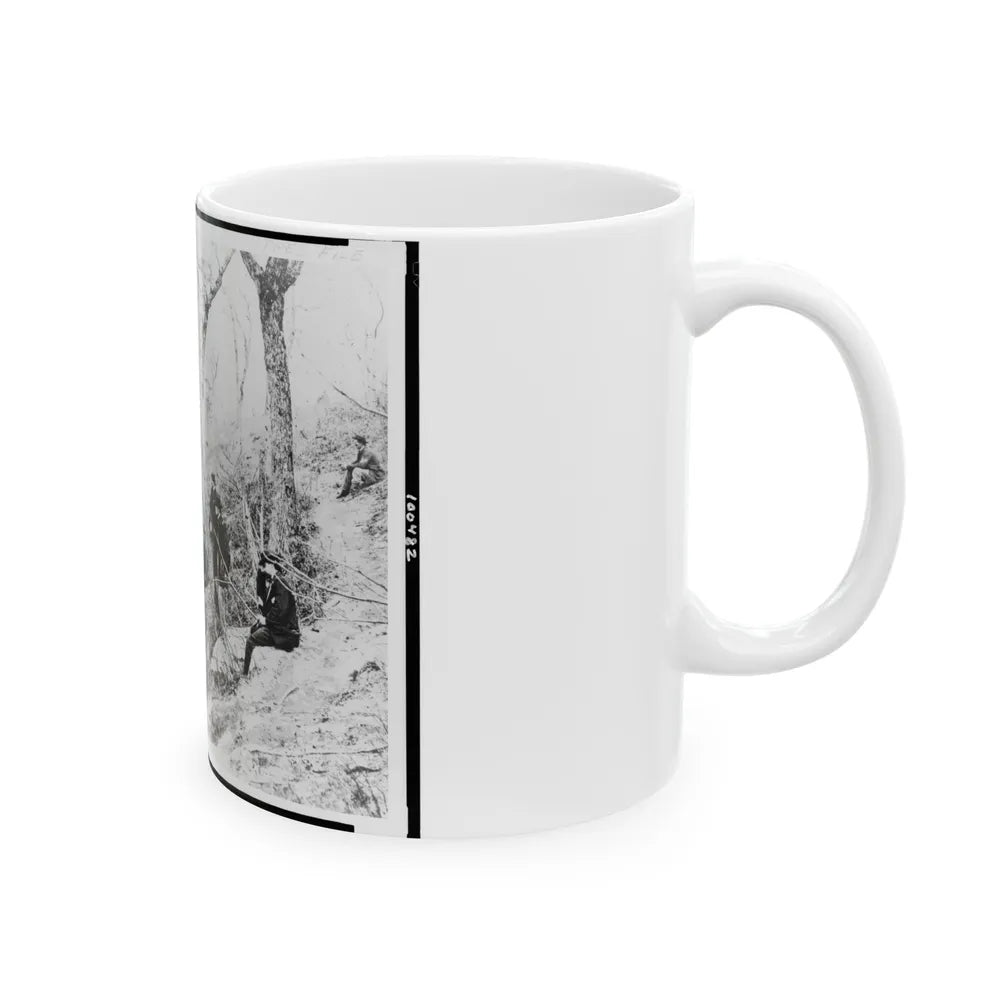 General Ulysses S. Grant And Five Other Men On Lookout Mountain, Tennessee (U.S. Civil War) White Coffee Mug-Go Mug Yourself