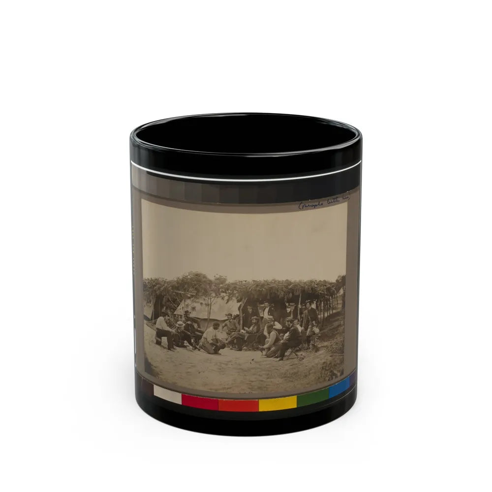 General Willcox's Headquarters, In Front Of Petersburg, Va. (U.S. Civil War) Black Coffee Mug-11oz-Go Mug Yourself