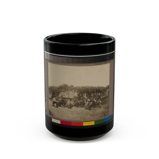 General Willcox's Headquarters, In Front Of Petersburg, Va. (U.S. Civil War) Black Coffee Mug-15oz-Go Mug Yourself