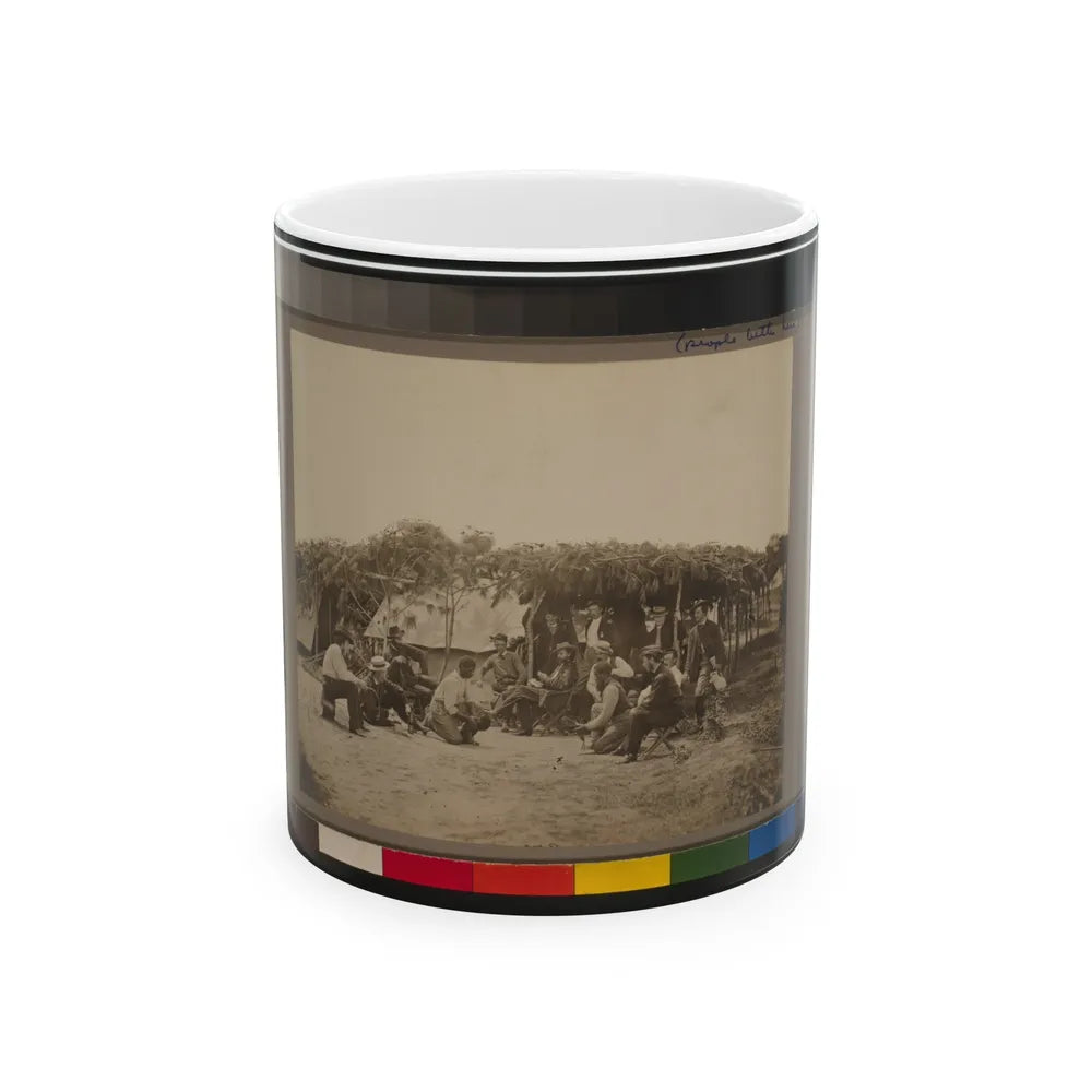 General Willcox's Headquarters, In Front Of Petersburg, Va. (U.S. Civil War) White Coffee Mug-11oz-Go Mug Yourself