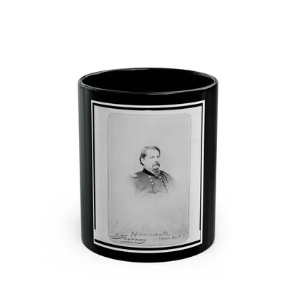 General Winfield Scott Hancock, Head-And-Shoulders Portrait, In Uniform, Facing Right (U.S. Civil War) Black Coffee Mug 11oz - Go Mug Yourself