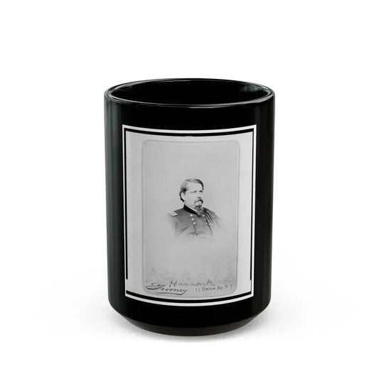 General Winfield Scott Hancock, Head-And-Shoulders Portrait, In Uniform, Facing Right (U.S. Civil War) Black Coffee Mug 15oz - Go Mug Yourself