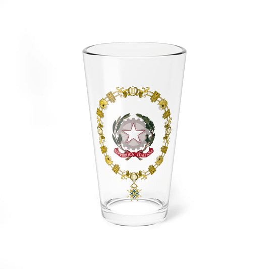 Generic Emblem of Italy Order of Charles III (Italy) (Coat of Arms) Pint Glass 16oz 16oz - Go Mug Yourself