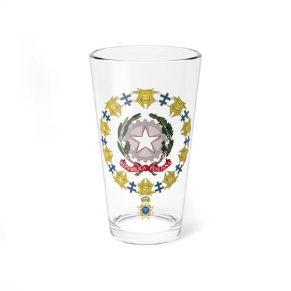 Generic Emblem of Italy Order of the Seraphim (Italy) (Coat of Arms) Pint Glass 16oz 16oz - Go Mug Yourself