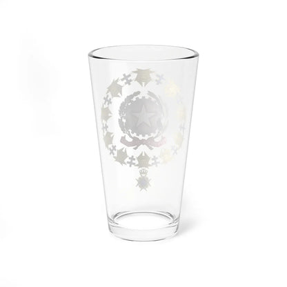 Generic Emblem of Italy Order of the Seraphim (Italy) (Coat of Arms) Pint Glass 16oz - Go Mug Yourself