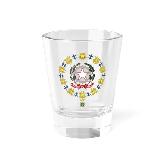 Generic Emblem of Italy Order of the Seraphim (Sweden) (Coat of Arms) Shot Glass 1.5oz 1.5oz - Go Mug Yourself