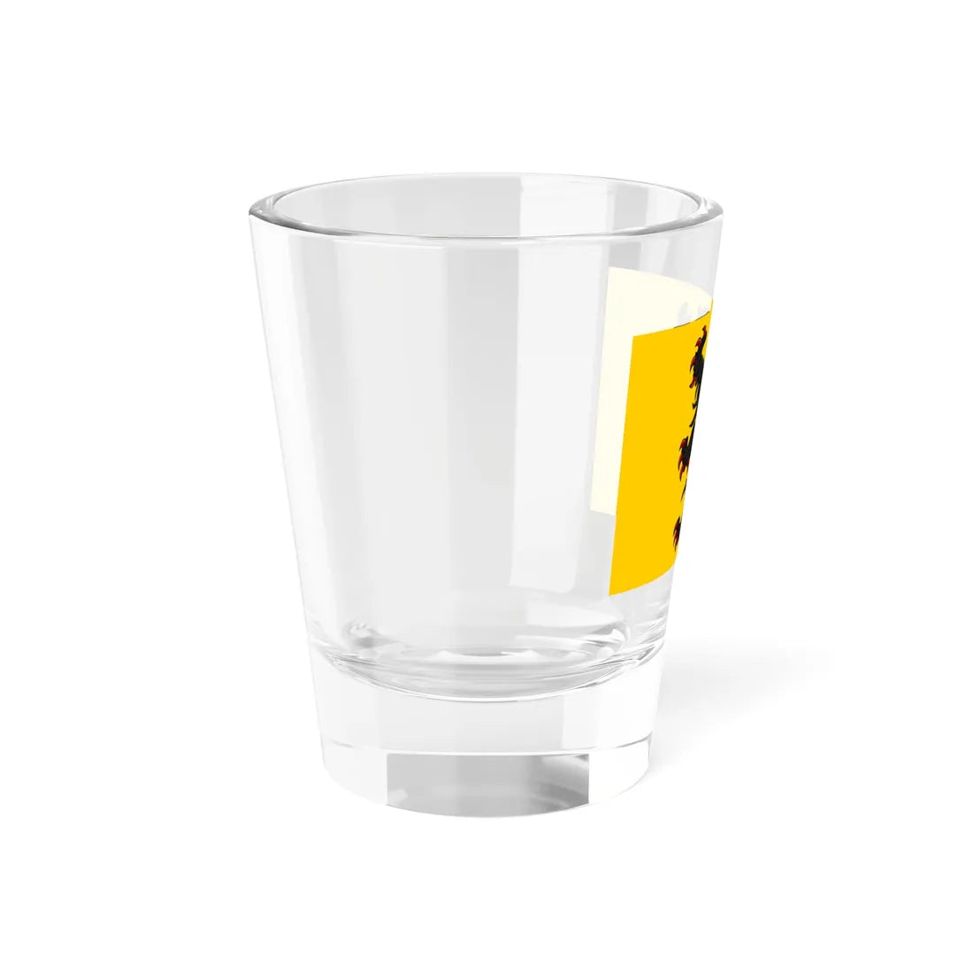 Generieke vlag van Vlaanderen (Belgium) Shot Glass 1.5oz - Go Mug Yourself