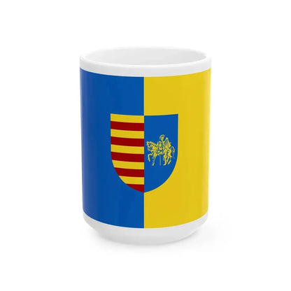 Genk vlag (Belgium) White Coffee Mug 15oz - Go Mug Yourself