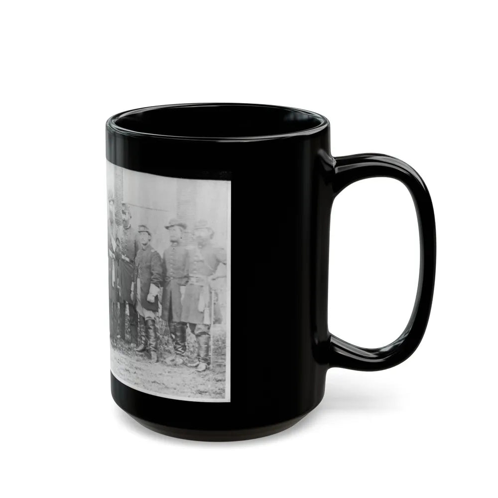 Gen'l. John W. Geary And Staff - Taken At Harper's Ferry (U.S. Civil War) Black Coffee Mug-Go Mug Yourself