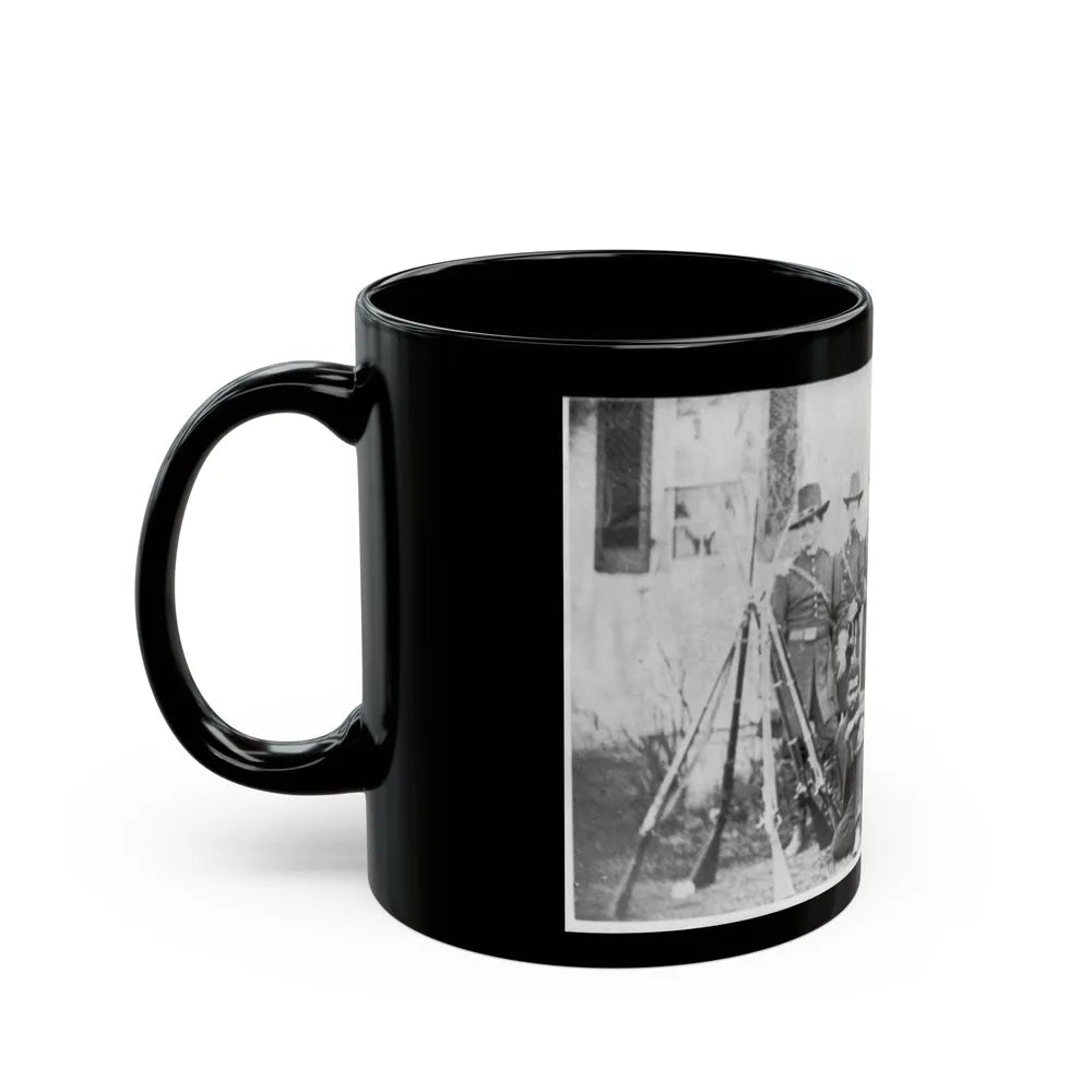 Gen'l. John W. Geary And Staff - Taken At Harper's Ferry (U.S. Civil War) Black Coffee Mug-Go Mug Yourself