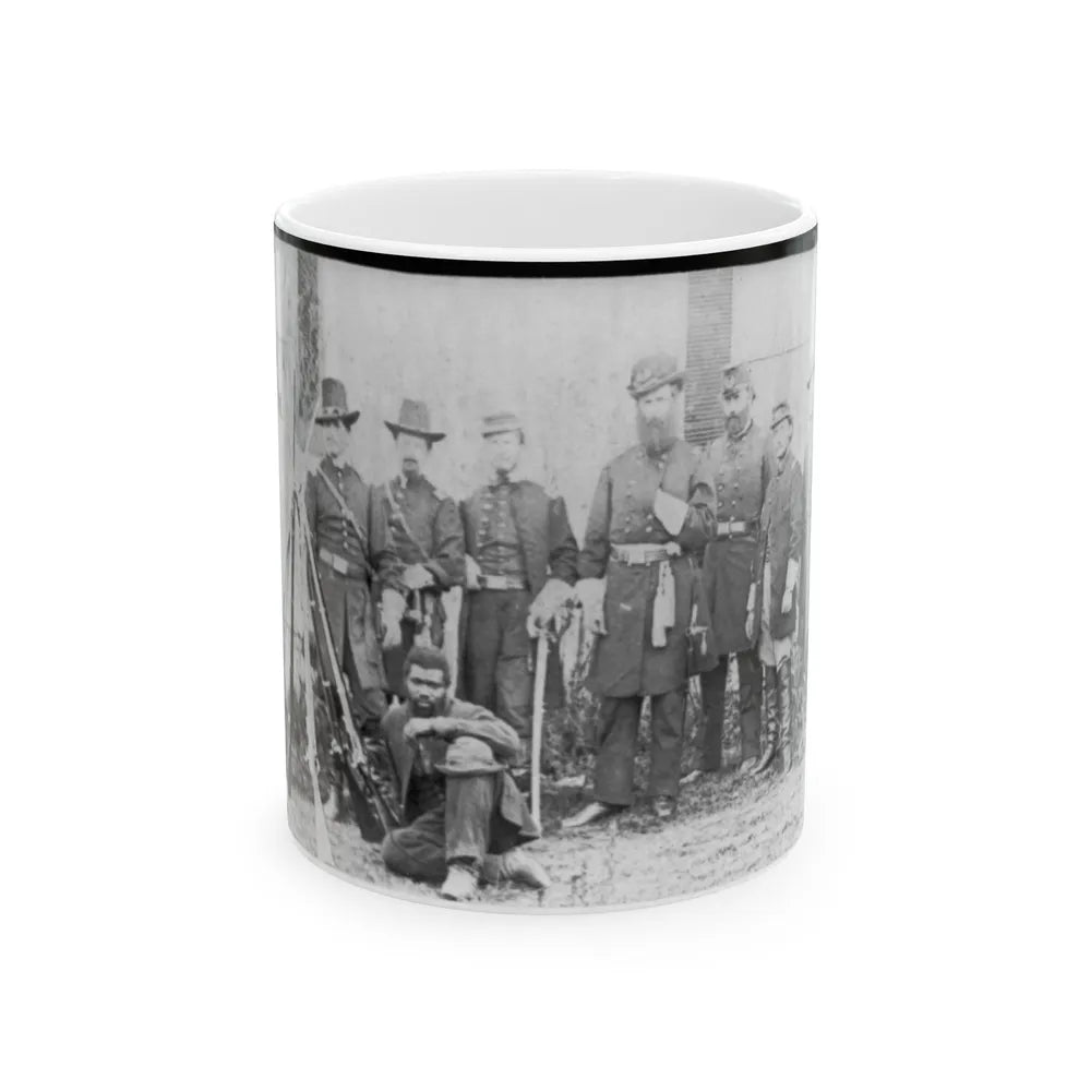 Gen'l. John W. Geary And Staff - Taken At Harper's Ferry (U.S. Civil War) White Coffee Mug-11oz-Go Mug Yourself