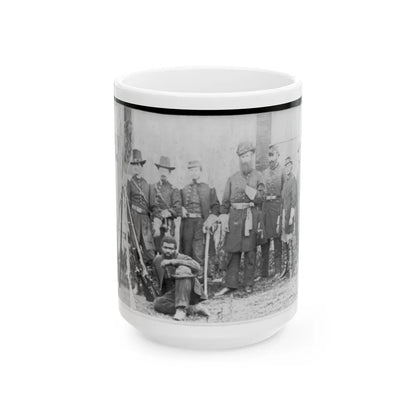 Gen'l. John W. Geary And Staff - Taken At Harper's Ferry (U.S. Civil War) White Coffee Mug-15oz-Go Mug Yourself