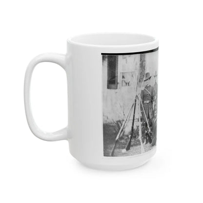 Gen'l. John W. Geary And Staff - Taken At Harper's Ferry (U.S. Civil War) White Coffee Mug-Go Mug Yourself