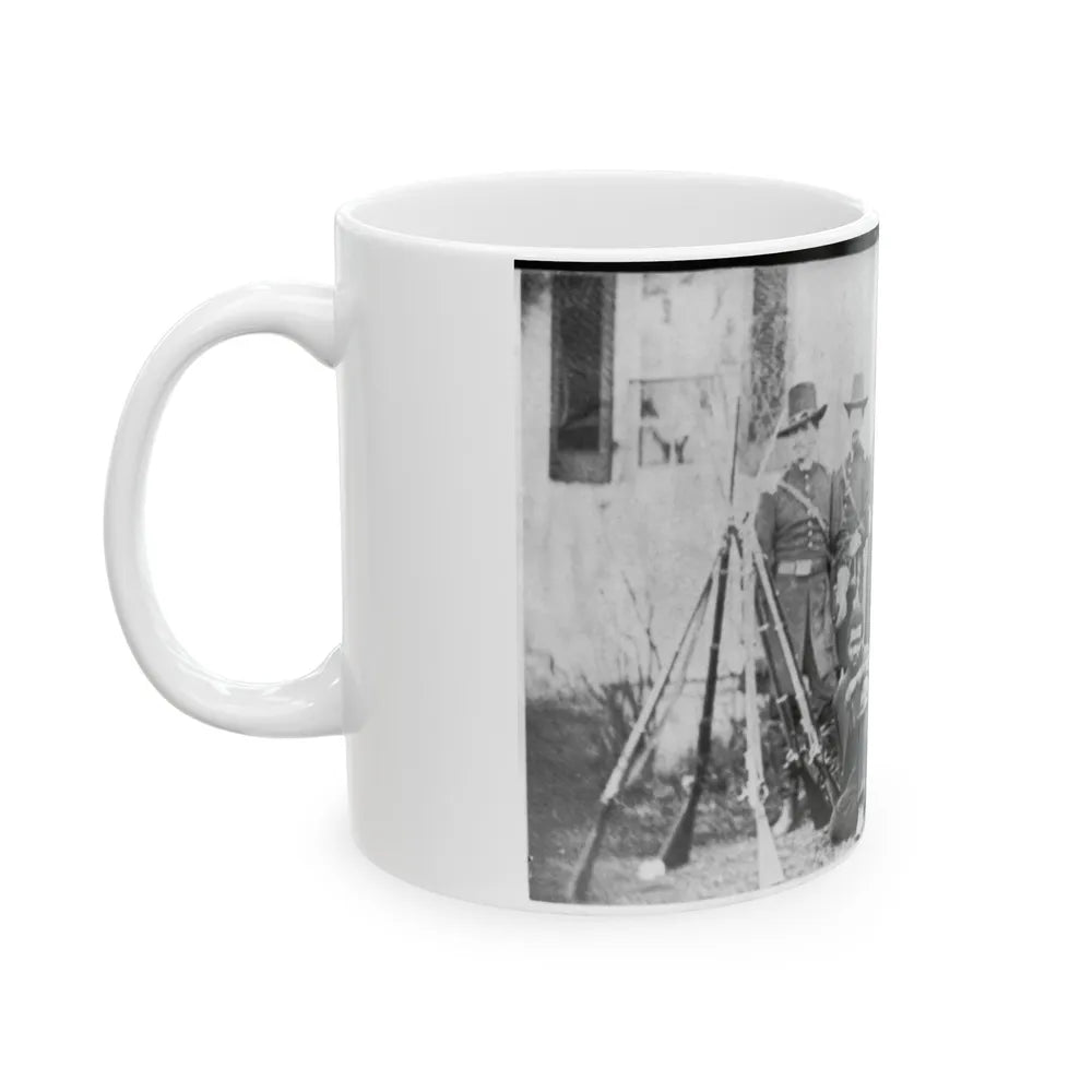 Gen'l. John W. Geary And Staff - Taken At Harper's Ferry (U.S. Civil War) White Coffee Mug-Go Mug Yourself