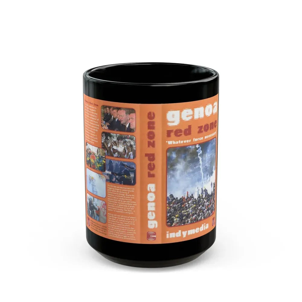 GENOA RED ZONE WHATEVER FORCE NECESSARY (VHS COVER) - Black Coffee Mug 15oz - Go Mug Yourself