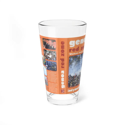 GENOA RED ZONE WHATEVER FORCE NECESSARY (VHS COVER) Pint Glass 16oz-16oz-Go Mug Yourself