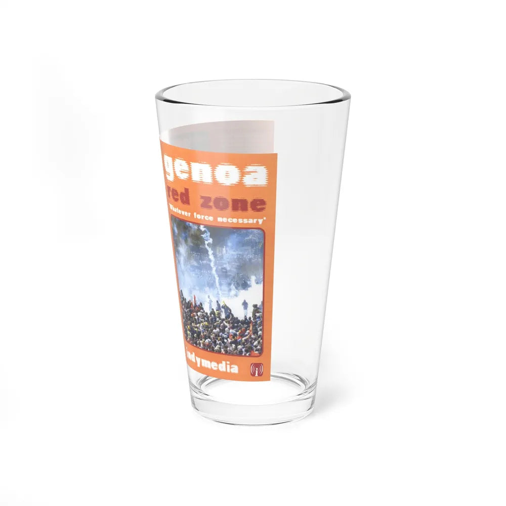 GENOA RED ZONE WHATEVER FORCE NECESSARY (VHS COVER) Pint Glass 16oz-Go Mug Yourself