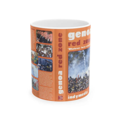 GENOA RED ZONE WHATEVER FORCE NECESSARY (VHS COVER) - White Coffee Mug-11oz-Go Mug Yourself