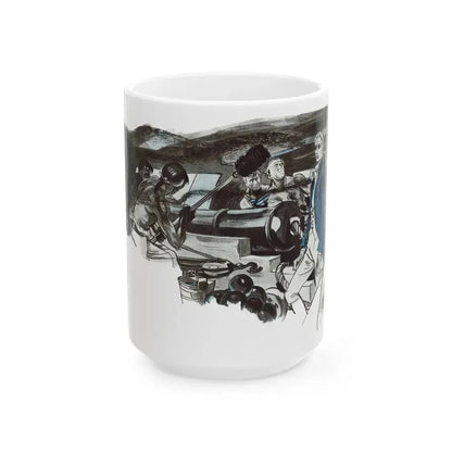 Gentian Hill by Elizabeth Goudge, Woman's Journal, 1949 - White Coffee Mug 15oz - Go Mug Yourself