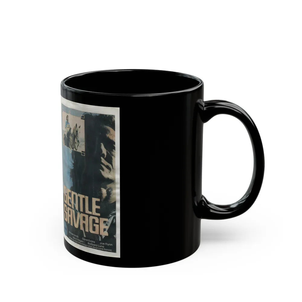 GENTLE SAVAGE (VHS COVER) - Black Coffee Mug-Go Mug Yourself