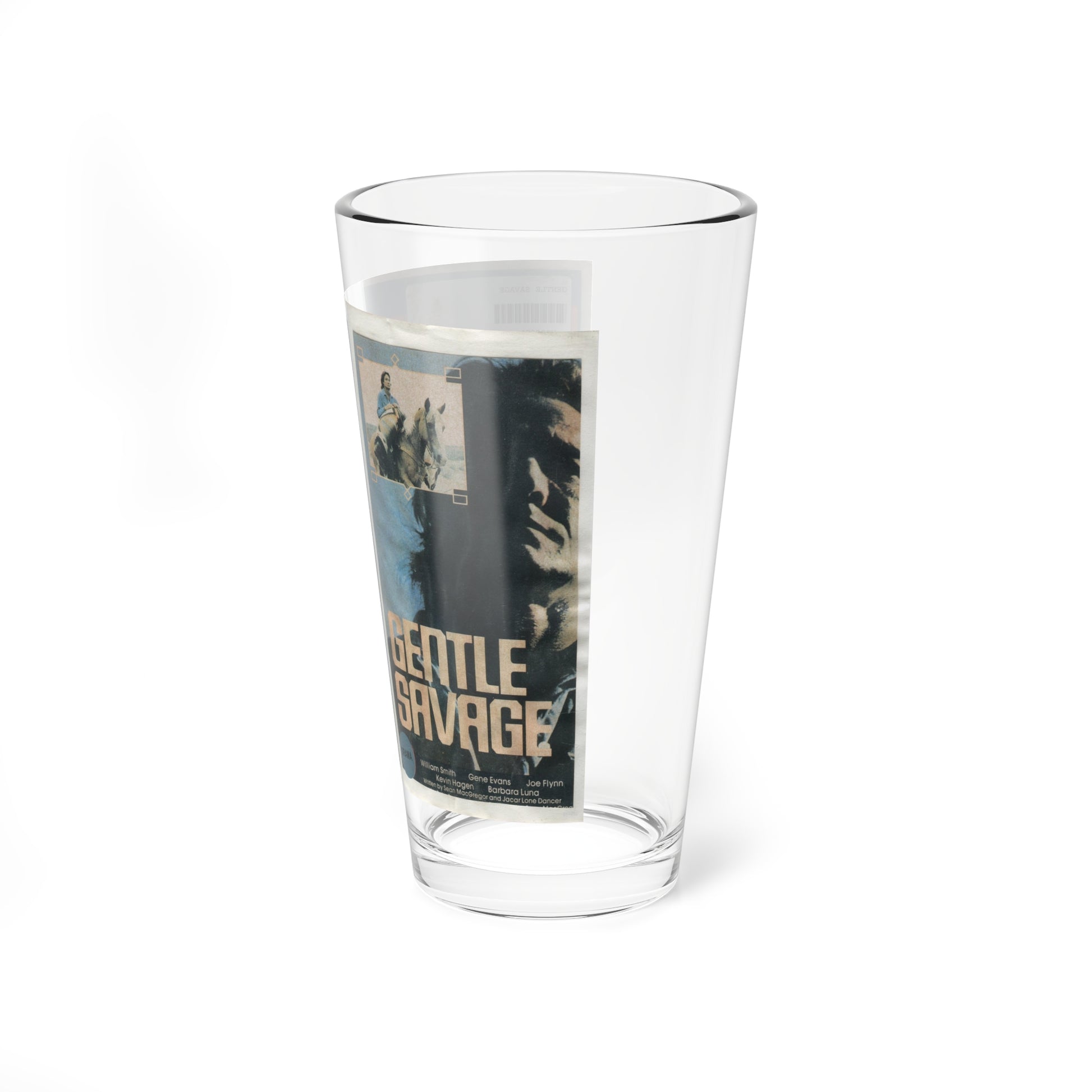 GENTLE SAVAGE (VHS COVER) Pint Glass 16oz-Go Mug Yourself