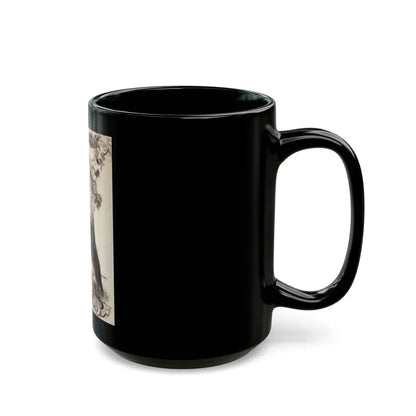 Gentleman Consoling Woman, magazine story illustration, circa 1930s - Black Coffee Mug - Go Mug Yourself