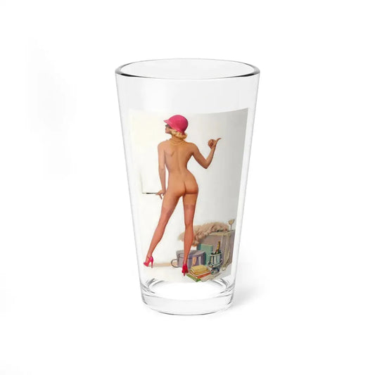 Gentleman Prefer Blondes, cover painting for Kiss Hollywood Good-Bye, 1974 - Pint Glass 16oz 16oz - Go Mug Yourself