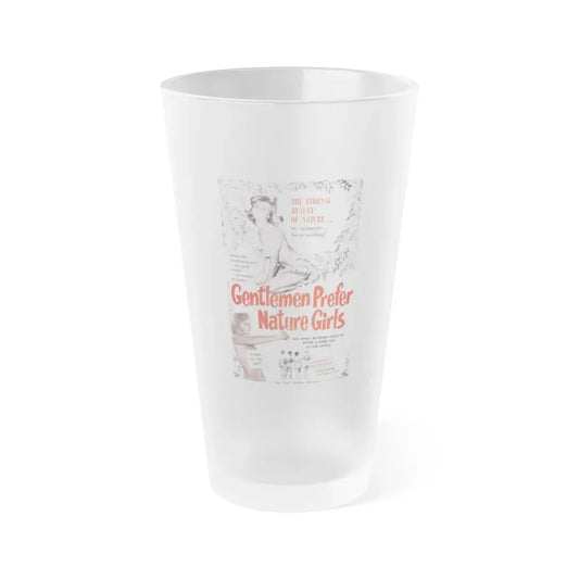 GENTLEMEN PREFER NATURE GIRLS 1963 Movie Poster - Frosted Pint Glass 16oz 16oz Frosted - Go Mug Yourself