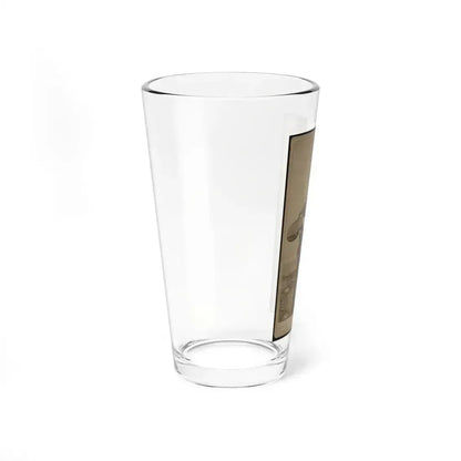 Geo. B. Field, Three-Quarter Length Studio Portrait, Sitting In Chair, Facing Slightly Right, Wearing Military Uniform (U.S. Civil War) Pint Glass 16oz - Go Mug Yourself