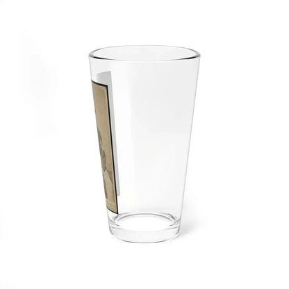 Geo. B. Field, Three-Quarter Length Studio Portrait, Sitting In Chair, Facing Slightly Right, Wearing Military Uniform (U.S. Civil War) Pint Glass 16oz - Go Mug Yourself