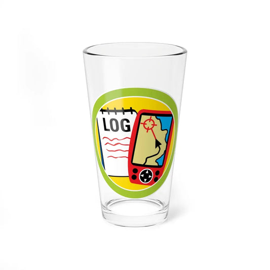 Geocache (Boy Scout Merit Badge) Pint Glass 16oz-16oz-Go Mug Yourself