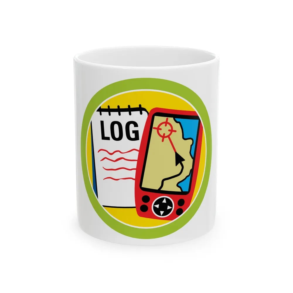 Geocache (Boy Scout Merit Badge) White Coffee Mug-11oz-Go Mug Yourself