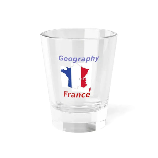 Geography of France title (France) Shot Glass 1.5oz 1.5oz - Go Mug Yourself
