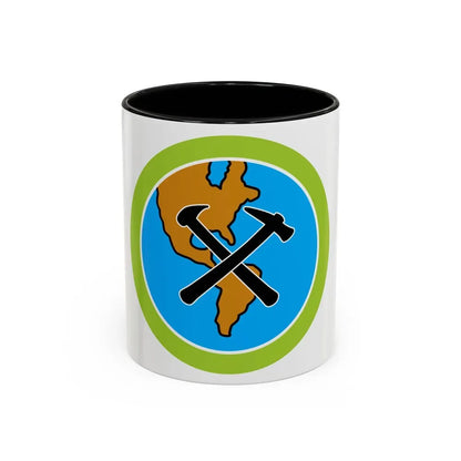Geology (Boy Scout Merit Badge) Accent Coffee Mug 11oz Black - Go Mug Yourself
