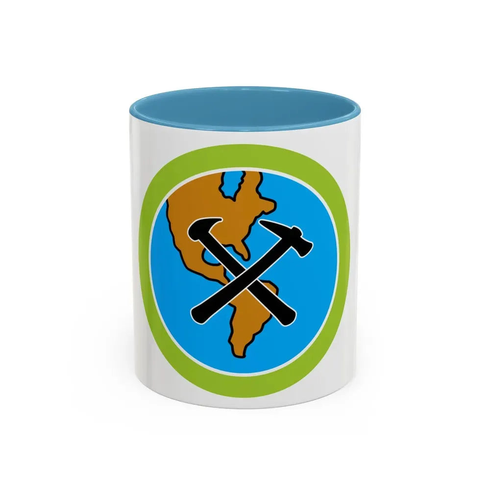 Geology (Boy Scout Merit Badge) Accent Coffee Mug 11oz Light Blue - Go Mug Yourself