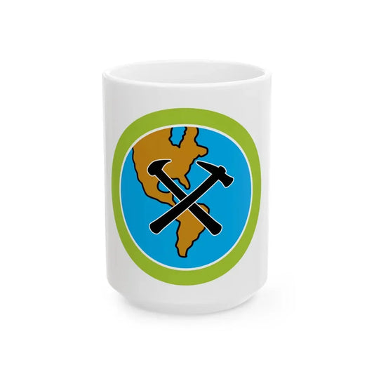 Geology (Boy Scout Merit Badge) White Coffee Mug 15oz - Go Mug Yourself