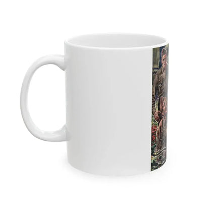 George and the Egg-Shy Pole, Liberty magazine, January 1, 1944 - White Coffee Mug - Go Mug Yourself