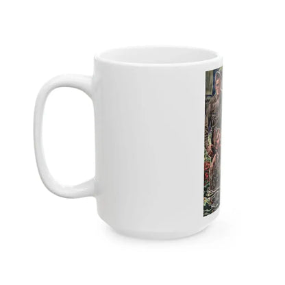 George and the Egg-Shy Pole, Liberty magazine, January 1, 1944 - White Coffee Mug - Go Mug Yourself