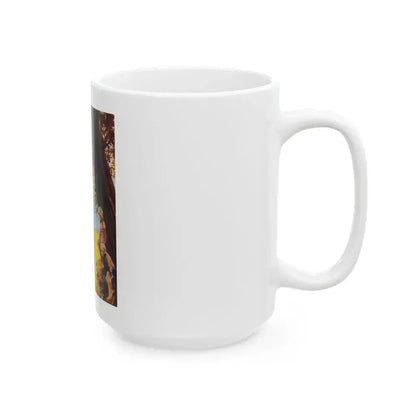 George And The Holiday Cottage by Antonia Browne, Woman magazine, 1975 - White Coffee Mug - Go Mug Yourself